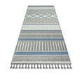 thumbnail image 5 of Hanumangarh Blue Geometric Polyp Area Rugs for Living Room Jacquard Textured Modern Rugs Soft Geometric Rug for Bedroom Washable Rug Non-Slip Bohemian Carpet Perfect for Dining Room Office Beige, 5 of 5