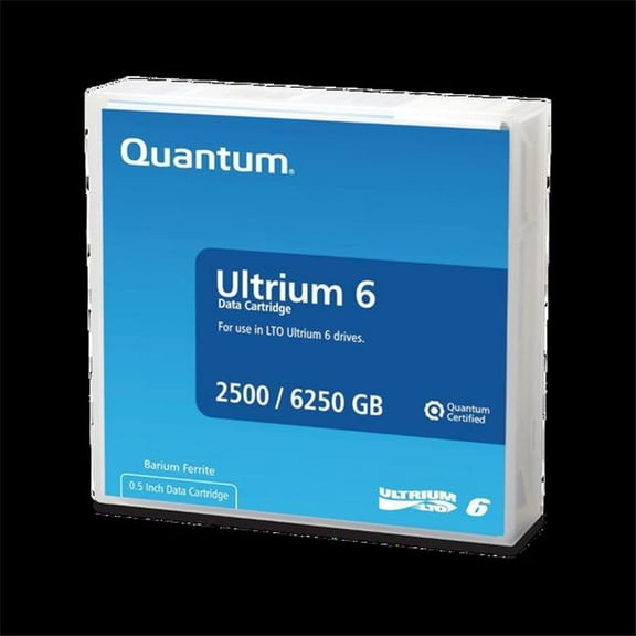 Quantum MR-L6MQN-03-20PK LTO Ultrium-6 2.5TB-6.25TB Metal Paticle Data Cartridge with Cases - Pack of 20