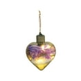 thumbnail image 2 of JWshufel Christmas Decorations Glass Hydrangea Balls Glowing Hanging Chandelier Easy Install Energy Saving for Shopping Mall Restaurant Bar Home with Ornaments for Tree 4.3in Purple, 2 of 6