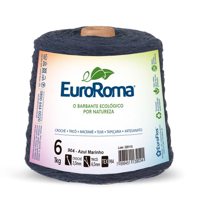 Euroroma Cuerda 1Kg Hilo 6 Varios Colores Deng Xun unisex