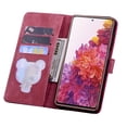 thumbnail image 5 of for Samsung Galaxy S20 FE Wallet Case, Flower Embossed Premium PU Leather Flip Protective Purse Cover with Card Slots Cash Holder and Kickstand for Samsung Galaxy S20 FE (6.5 inch),Red, 5 of 14