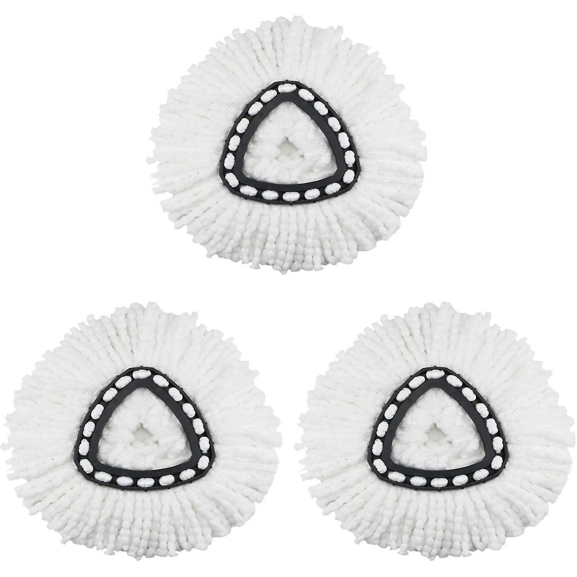 3-Pack Microfiber Spin Mop Replacement Heads - Fits O-Cedar EasyWring & Similar Spin Mops (145mm Outer Diameter)