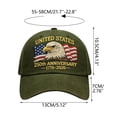 thumbnail image 3 of Lksixu 250 Anniversary USA Hat, 1776-2026 Year Bald Eagle & Flag Patriot Baseball Cap, Adjustable Retro Commemorative United States Trucker Hats America 250th Anniversary Hat for Men Women, 3 of 8
