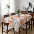 thumbnail image 6 of Orange Starfish Table Cloth Waterproof Tablecloths, Rustic Ocean Coastal Shells Conch Coral Tablecloth Dining Table Cover for Kitchen Party Tabletop Outdoor, Rectangle Tablecloth 60x102 Inch, 6 of 9