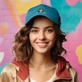 thumbnail image 4 of Dalix Honduran Bat Cap Embroidered Dad Baseball Hat Cotton Adjustable Womens in Teal, 4 of 5