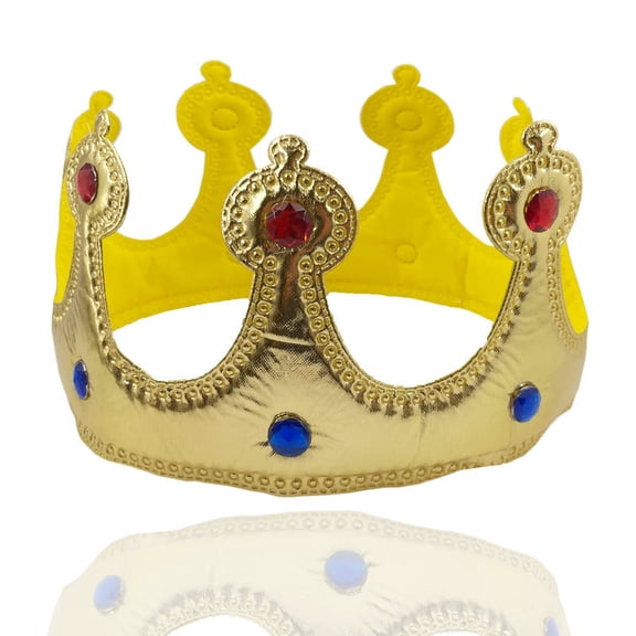 Gold Birthday Party Crown Hat Reusable Crowns Hat Suits for Men Kid King Prince Crown Mermaid Birthday Decorations Birthday King