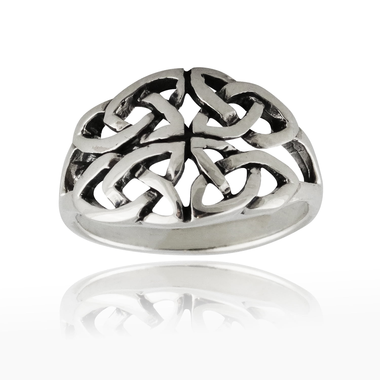 Fashionjunkie4Life Celtic Knot Ring 925 Sterling Silver Celtic