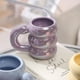 thumbnail image 4 of Matsuzay Taza de cerámica para café, té, agua, tazas creativas, contenedor de desayuno, taza colorida para parejas, tazas nórdicas de oficina, regalo Teteras Rosa Matsuzay HA081409-02, 4 of 6