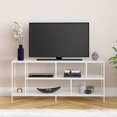 thumbnail image 2 of Henn&Hart 55" Matte White Metal TV Stand, 2 of 8