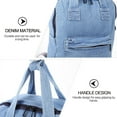 thumbnail image 3 of OULII Sac à Dos pour Femmes en Denim Bleu Clair avec Fashion Outlook 1Pcs, 3 of 5