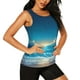 thumbnail image 2 of Fotbe Night Sky Beach Scene Blusas Sin Mangas para Mujer – Estilo Casual, Corte Suelto, Slim-Fit, Cuello Redondo Deportivo, Tops de Verano para Gimnasio y Yoga-X-Large, 2 of 7