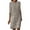 Khaki Dress for Women, variant on Ygbgbb Women 3/4 Sleeves Round Neck ButtonKnee Length Dress (Gray,XXL)