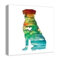 thumbnail image 2 of Creative Products Paint Silhouette Rottweiler 20 x 20 Canvas Wall Art, 2 of 5