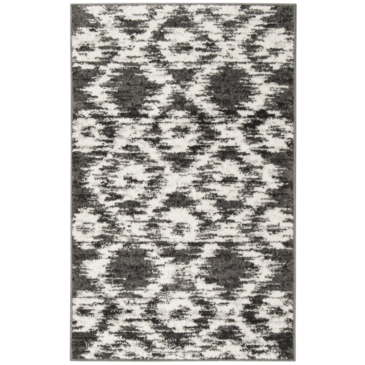 SAFAVIEH Adirondack Valentin Geometric Area Rug, Charcoal/Ivory, 5'1" x 7'6"