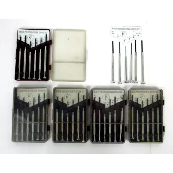 Lot Of 2 Set--6 Piece Precision Screw Driver Set Repair Kit