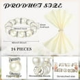 thumbnail image 2 of Dalrosia 24PCS Pearl Napkin Rings, Luxurious Napkin Rings for Decorating Table Napkins, Elegant Napkins Ring Holders for Dinner, Wedding, Party Table Decoration, Thanksgiving & Christmas, 2 of 6