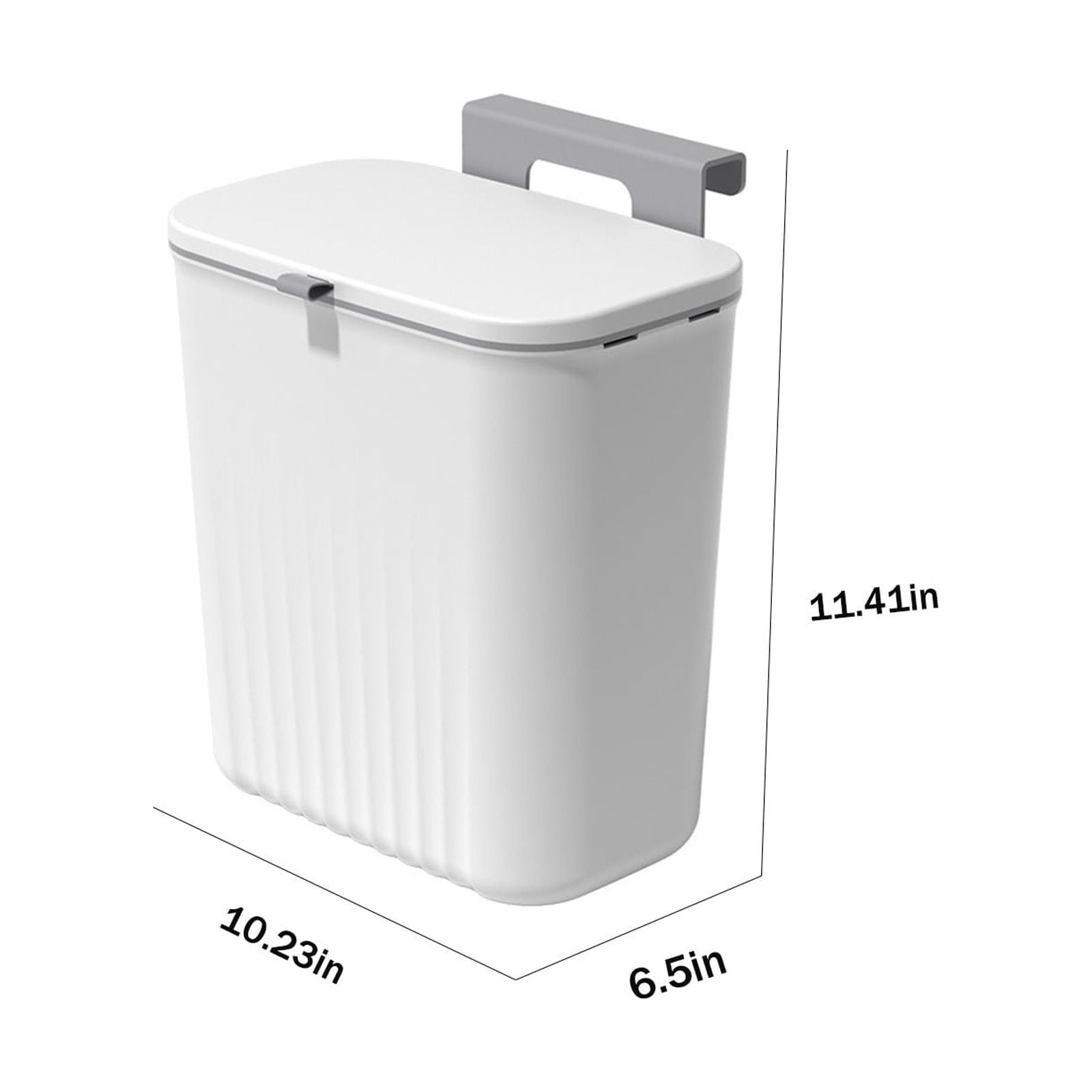 AYADA Hanging Trash Can with Lid, Hanging Garbage Can Lid for