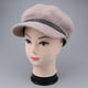 thumbnail image 3 of Sombrero clásico con visera plana para mujer de mezcla de lana Newsboy Cabbie Púrpura jinwen Sombrero de vendedor de periódicos de mujer, 3 of 8