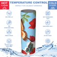 thumbnail image 5 of Butterfly 20 Oz Stainless Steel Skinny Tumbler – Vacuum Insulated Slim Travel Cup with Lid & Stainless Steel Straw, 360° Full Wrap Printed Tumbler for Home, Office & Outdoor Use, Spring, 5 of 6