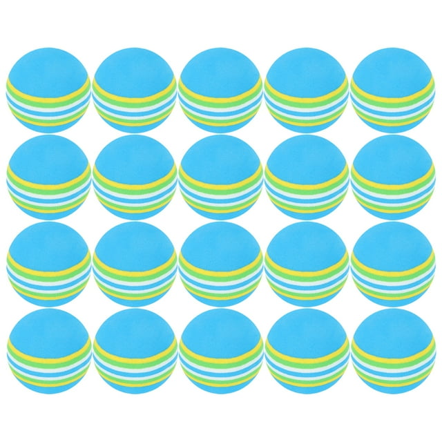 Balles de Golf EVA Bleues Ensemble de 20 Pcs Idéal pour Entraînement Intérieur 42mm