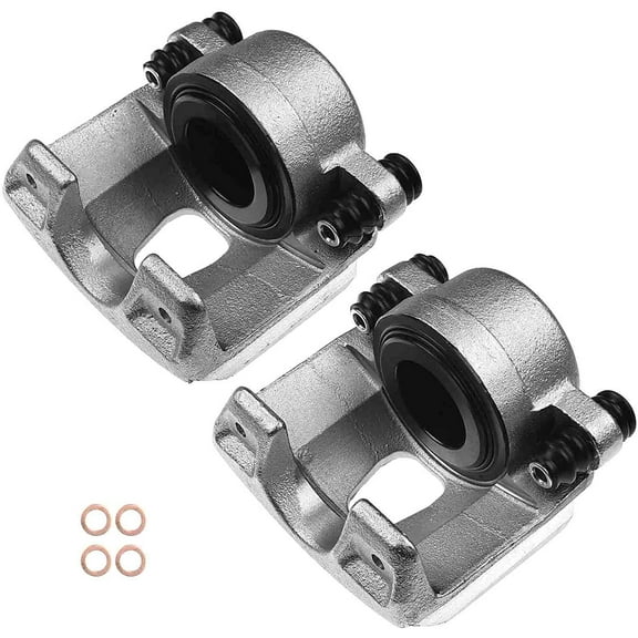 A-Premium Disc Brake Caliper Assembly Without Bracket Compatible with Ford F-150 E-150 Econoline Club Wagon Bronco Front Left and Right 2-PC Set Fits select: 1994-1996 FORD F150