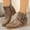 #247-Khaki, variant on Wowcloth Women's Ankle Boots – Pointed Toe Side Zipper Design with Chunky Low Heel and Solid Color, Ideal for Casual Fashion Wear