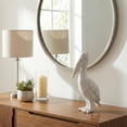 thumbnail image 3 of Modern Ceramic Standing Pelican Sculpture - Home Accent for Bathroom, Office, Room and Living Room - Ideal for Shelf and Coffee Table Decor Display - Figurine and Ornaments Accent - 14", White, 3 of 14