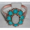 thumbnail image 4 of LBG 14K Rose Gold Womens Opal & Turquoise Cluster Ring - Size 4.75, 4 of 4