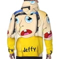 thumbnail image 6 of Lsque Sml Jeffy Pattern Casual Men's Hoodie,Hooded Sweatshirt with Kangaroo Pocket,Pullover Hoodie-Medium, 6 of 8