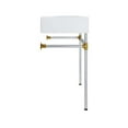 thumbnail image 3 of Modway Redeem 24" Wall-Mount Stainless Steel Bathroom Vanity in Silver/White, 3 of 8