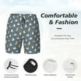 thumbnail image 3 of Yiaed Cute Cats And Dogs Print Mens Swim Trunks Bathing Suit Compression Liner Beach Swim Shorts Swimwear Quick Dry Zipper Pocket No-Chafing Board Short-Large, 3 of 6