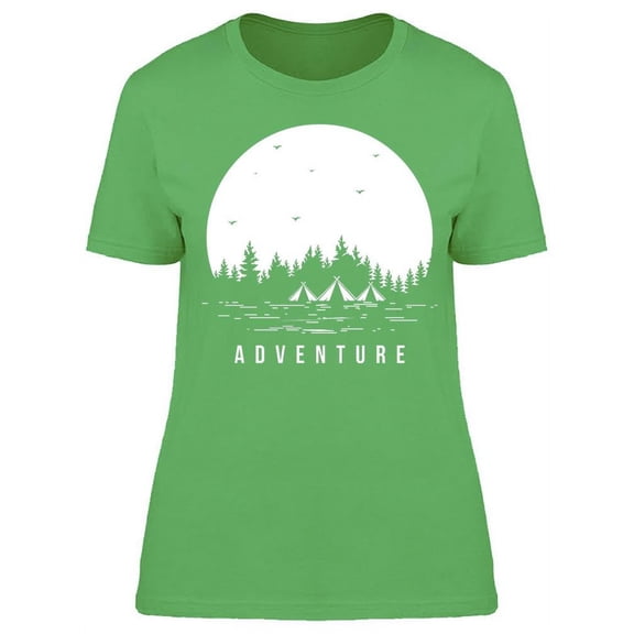 Camping Site Adventure Encircled T-Shirt Women -Image by Shutterstock, Female x-Large