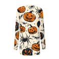 thumbnail image 4 of Suéter informal holgado y ligero de manga larga con estampado de murciélago de Halloween para mujer, 4 of 4
