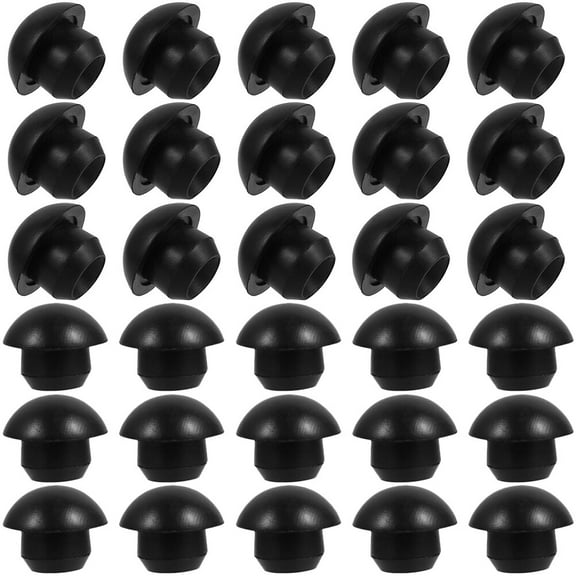 BESTOYARD 40Pcs Lightweight Black Rubber Hydraulic Jack Bung Plugs for Machine Oil Reservoir