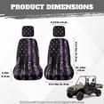 thumbnail image 7 of KUIFORTI US Flag UTV Seat Covers Seats Cover for UTV Full Protection Scratch-resistant Compatible with Rhino 700 660 450 2004-2021 Fits with Rhino Bucket Seat Cover with Headrest Covers, 7 of 7