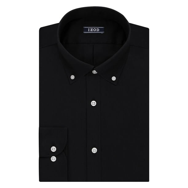 IZOD Men's IZOD SlimFit ButtonDown Collar WrinkleFree Dress Shirt