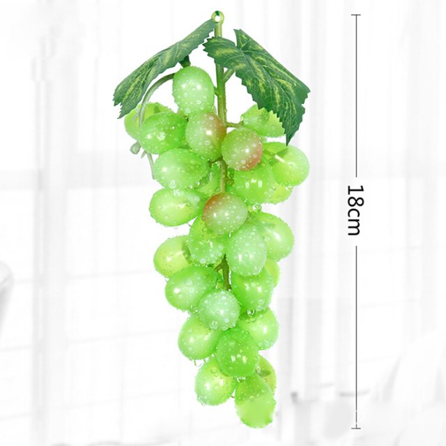 fruit à Haute simulation avec Sensation de Raisin Givré, Faux Grappes de Raisin en Plastique, Accessoires de Prise de Vue, Décoration en Rotin pour la Maison, Grappes de Raisin-36 Rouge