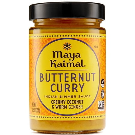 (Pack of 6), Maya Kaimal Butternut Curry Indian Simmer Sauce , 12.5 oz