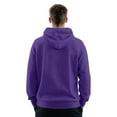 thumbnail image 3 of Men's Hoodies Big And Tall Pullover Hooded Sweatshirt Lightweight Long Sleeve Oversized Hoodie With Pockets Purple XL, 3 of 5