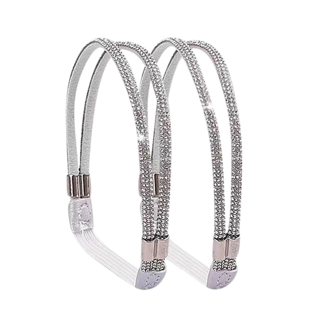 Correas elásticas para tacones altos, correas de repuesto para tobillos, correas elásticas con diamantes de imitación para tobillos, correa anti-suelta para tacones altos.