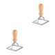 thumbnail image 2 of Naiovety Molde de galleta de acero inoxidable, moldes manuales para galletas, molde para envoltorio de bola de circular cuadrada, herramientas Molde Cuadrado 2Conjunto, 2 of 6