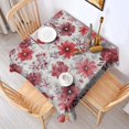 thumbnail image 2 of Pioneer Flower Floral Print Pattern Square Tablecloth,Waterproof Square Table Cover,Wipeable Spillproof Washable Table Cover for Home Kitchen Party Decor 60"x60"(152x152cm), 2 of 6
