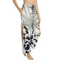 thumbnail image 2 of Kll Womens Tropical Leaves Print Pajama Pants Soft Pajama Bottoms For Women Cozy Lounge Pants, 2 of 9