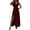 Wine, variant on Efsteb Women's Maxi Dresses Summer Spaghetti Strap Wrap V-Neck Formal Dresses Ruched Bridesmaid Wedding Guest Maxi Dress Cocktail Gown (Black,S)