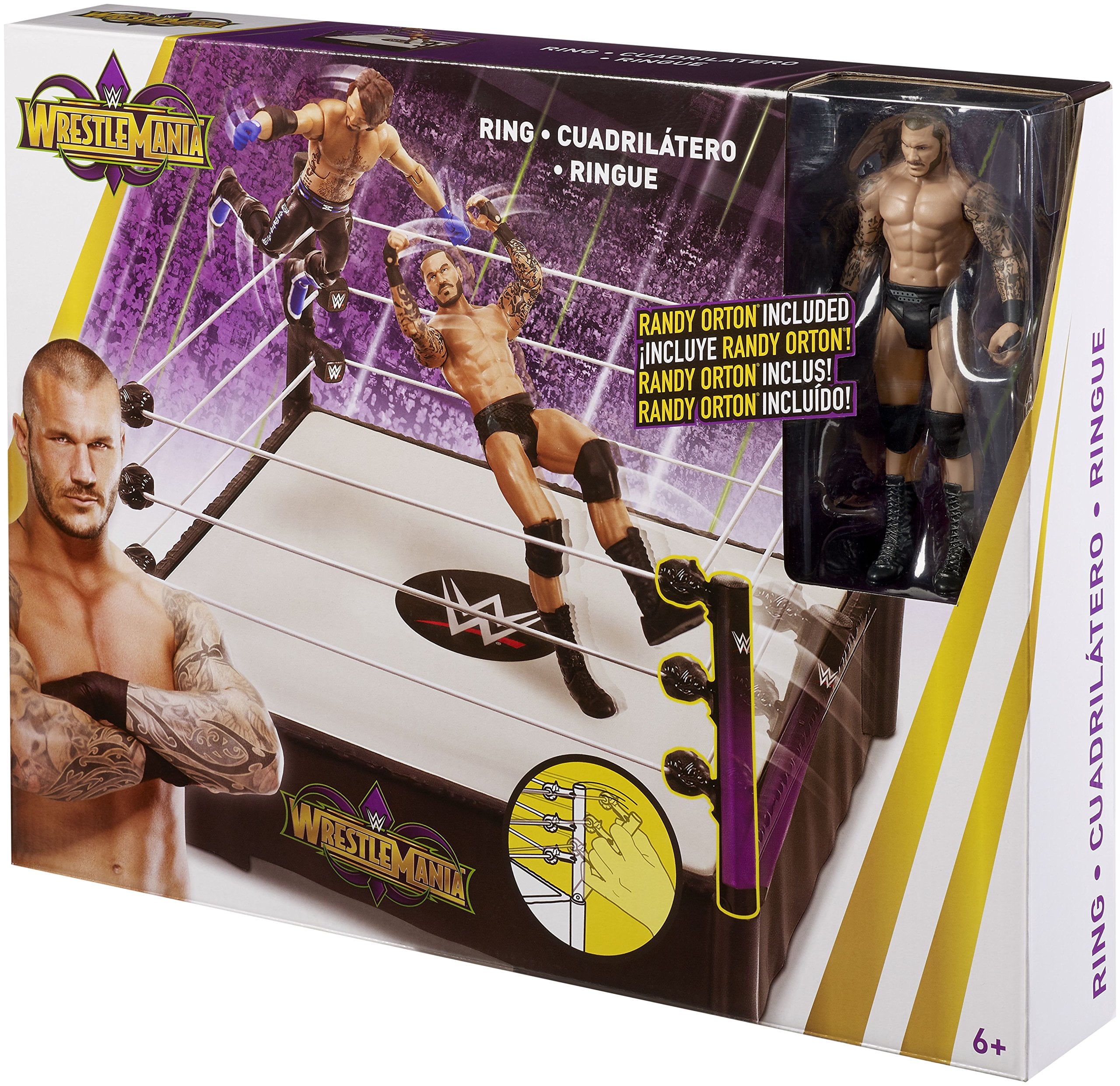 wwe wrestlemania ring toy