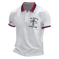thumbnail image 5 of XDZJLR 4Th Of July Shirts Men Patriotic Short Sleeve Casual Comfort Commemorative Graphic Collared Independence Day Men's Polo Shirts S-5Xl, 5 of 5