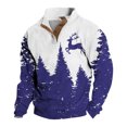 thumbnail image 1 of 2025 Sweat à Capuche Décontracté Imprimé Numérique 3D Automne/hiver Noël pour Hommes, 1 of 2