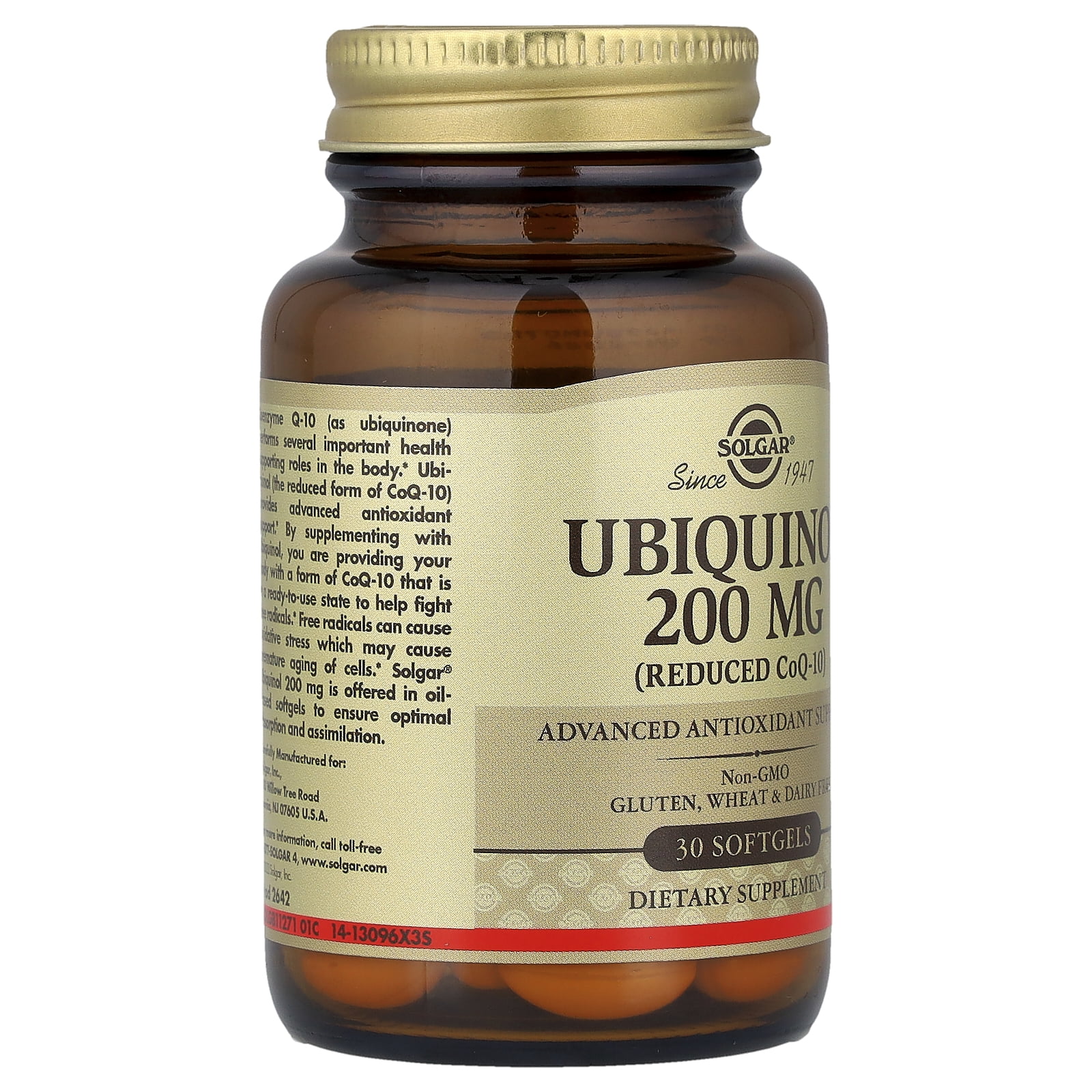 Ubiquinol - Reduced CoQ-10 200 mg - 30 Softgels