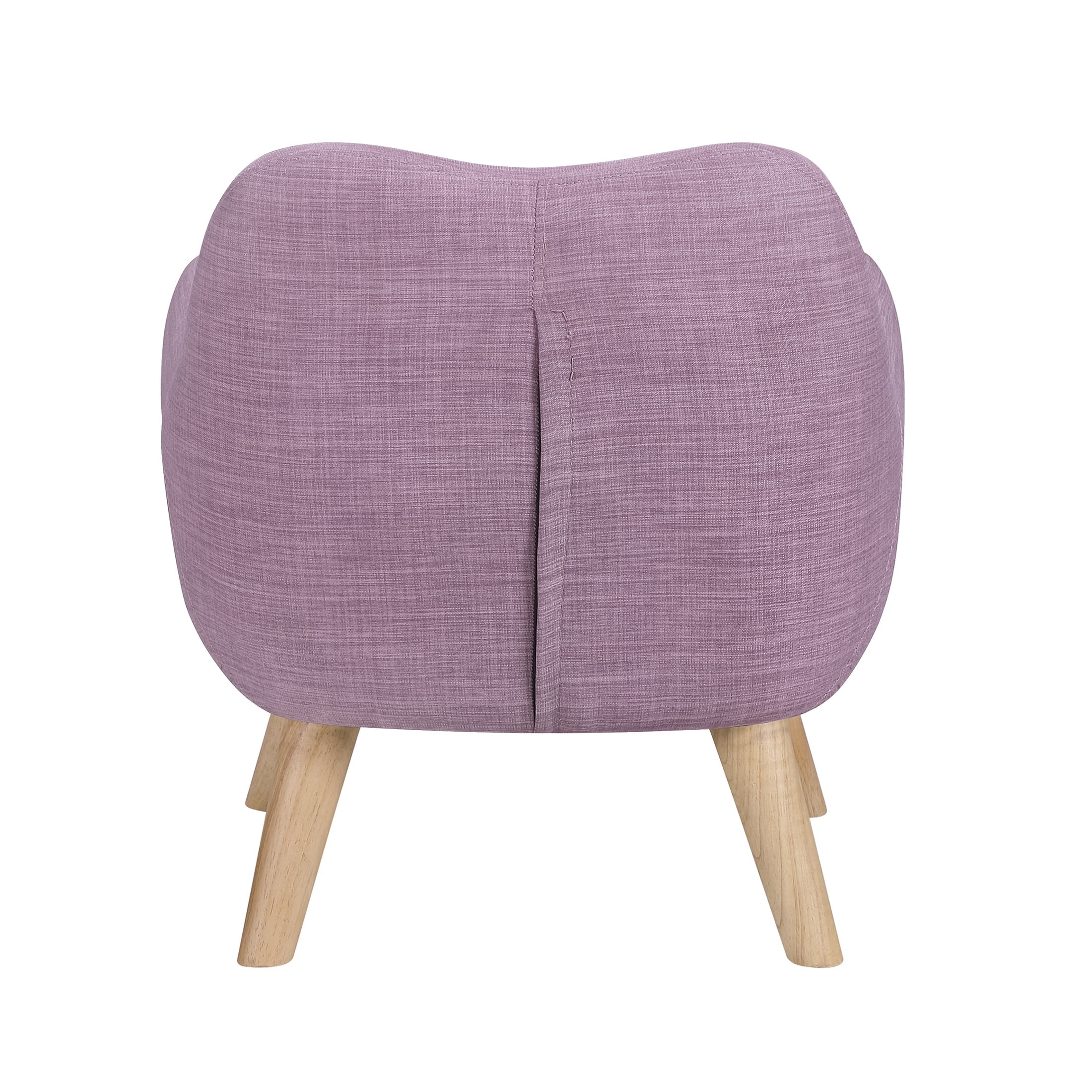 OakvillePark Fern Modern Button Tufted Textured Fabric Kid's Chair, Purple