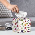 thumbnail image 6 of Sikiie Tulips Flowers Leather Tissue Box Cover Square, tissue box holder, Tissue Box with Bottom Belt-5.2”x5.2”x5.2”, 6 of 7